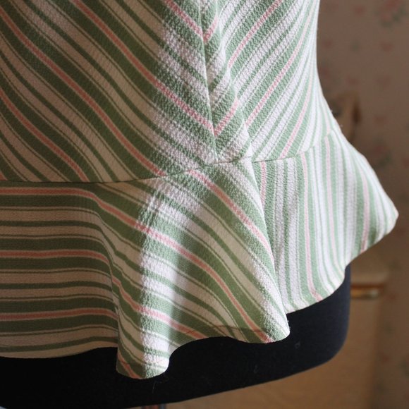 Monteau Peplum Blouse, Small - Picture 4 of 9